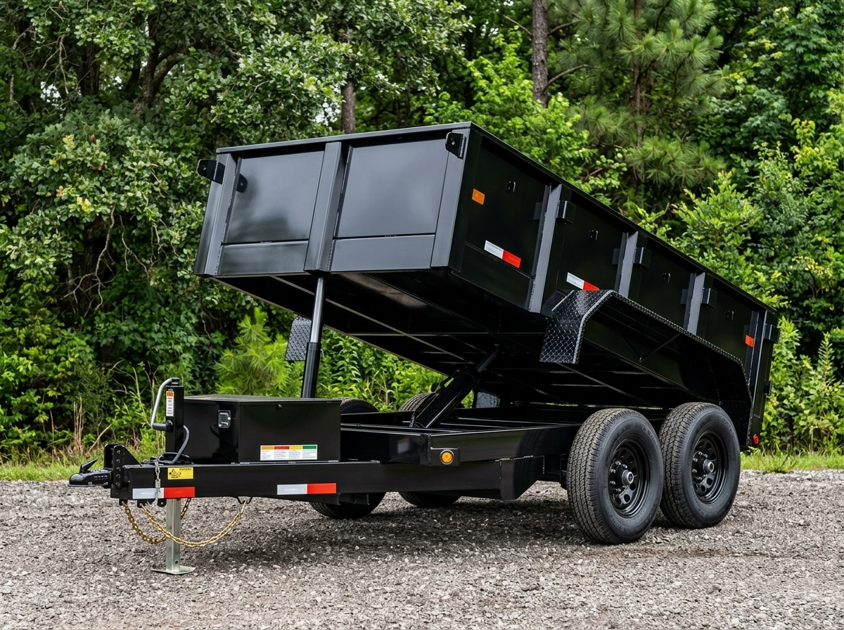 7 x 14 dump trailer available for rent